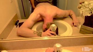BoysHalfwayHouse - Blond Twink Hole Left Gaped &amp; Filled With Cum Bareback POV - FULL SCENE