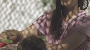 Asian Hottie Katana Sucks Off Hung Tattooed Stud Before Outdoor Fucking
