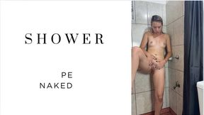 pissing naked