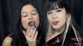 Two Goddesses smoking together