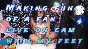 POV: I Laugh at Your Pathetic Dick While Flexing My Muscular Calves & Feet On Cam!