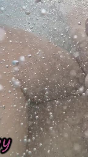 Public Pool Stepsister Dick Flash Risky Handjob Crowd Watching Cumshot 4K