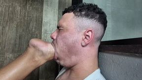 SWALLOW MY WHOLE FOOT YOU STUPID SLAVE - BY LOUISE JONES - CLIP 5