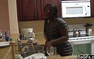 Dagfs - black couple fucking in the kitchen