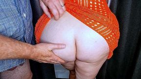 Mature BBW Slut MATURE cheats with delivery driver, gets spanked