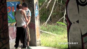 Sex humliation outdoor with sexy twink suck by straight