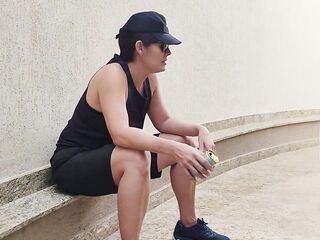 A real macho dyke lost a football wager and had to pay with his twat