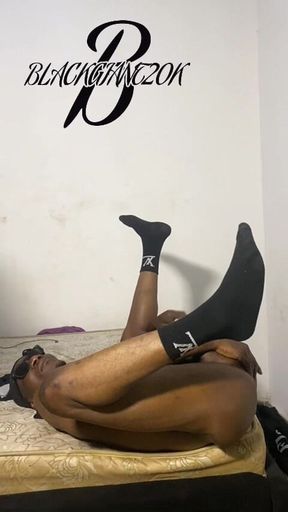 Digging My Homeboy Pussy with Sex Toy