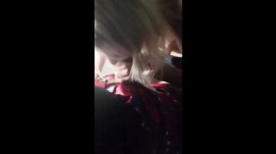 Aussie blonde sucks cock hard cow girl ride at midnight