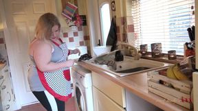 AuntJudysXXX - Your BBW Wife Megan Sucks Your Cock in the Kitchen POV