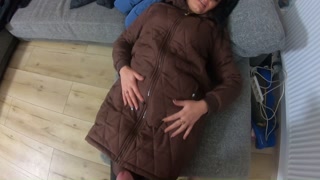 MilfyCalla - A lot of pee, golden shower, farting and cum on my new downjackets 178 prev