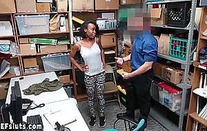 Graceful ebony wildcat punish fucked by dirty LP officer