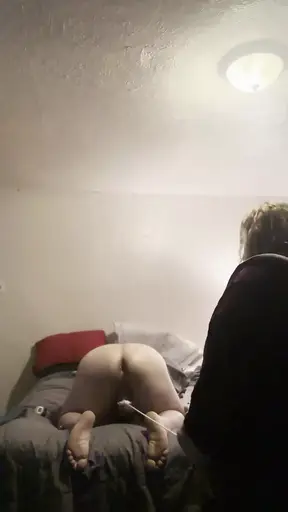 Naughty hunk gets punished by pregnant femdom mistress