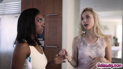 Claire seduced Daya have a playful sex session