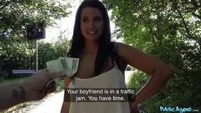 PUBLIC AGENT - Chloe Lamour and her Big FABULOUS TITS Fucked Outdoors