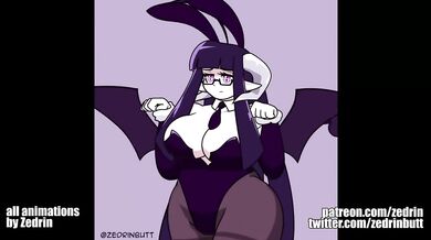 Gif Compilation - Monster Girls, Robot Girls, Breast Expansion (animations by Zedrin)