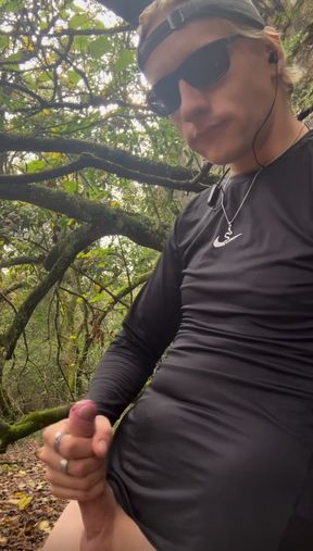 Hiker Bro goes Off-Trail to Jerk Off