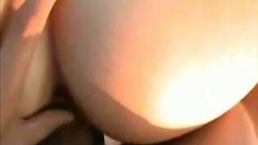 Deep drilling my sexy chubby girlfriend doggystyle on the beach