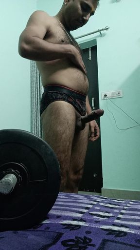 Indian Desi Man Sex and Show Shower Shoe and Masterbation