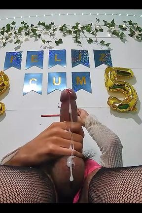 Xmas Solo Masturbation