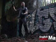 Leather Master takes you to ruins to practice bullwhipping on you POV PREVIEW