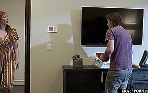My busty stepmom teaches me how to fuck