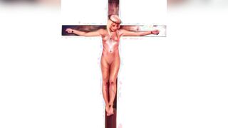 Female Jesus Crucified Naked Slovak Audio