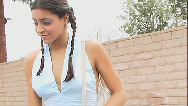 Slender Pig Tailed Teen Fucks a Stranger and Loves the Dick