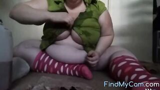 Big-Titted Amateur BBW Milf on Webcam