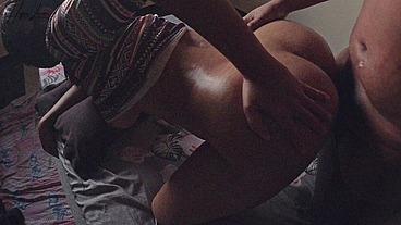 Indonesian teenager desperate to get fucked by stepbrother
