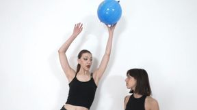 The bitch volley training