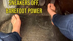 "Sneakers Off, Barefoot Power – Ultimate Pedal Seduction"