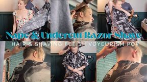Losing My Straight Edge Virginity: Shaving Nape & Head POV