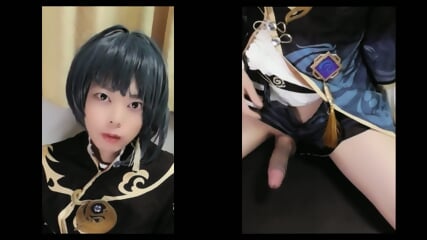 femboy Xingqiu Masturbation