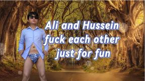 Ali and Hussein fuck each other asses just for fun