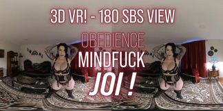3D VR Obedience Mind Warp JOI - 180 SBS view