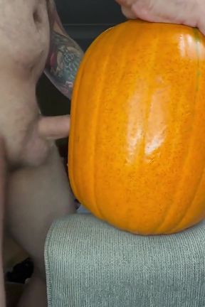 Pumpkin Makes Me Cum Twice!!!