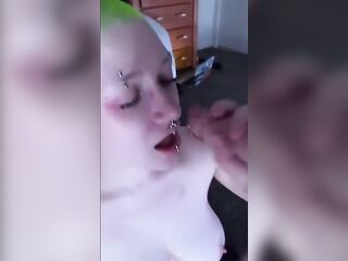 Tractable FemBoy Gets Mouth Drilled by BWC