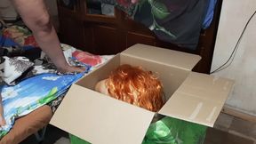 Friends ordered a girl in a big box who gave me an orgasm