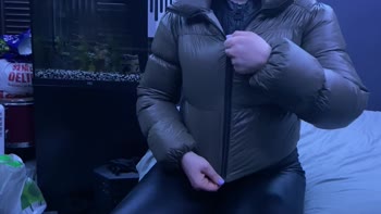 RoseGoldFlakes' Steamy Doggy Down Jacket Debauchery