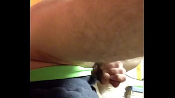 Sexy bear twink self sucks and shoots a hot cumshot into his mouth