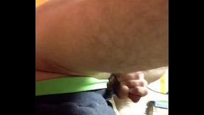 Sexy bear twink self sucks and shoots a hot cumshot into his mouth