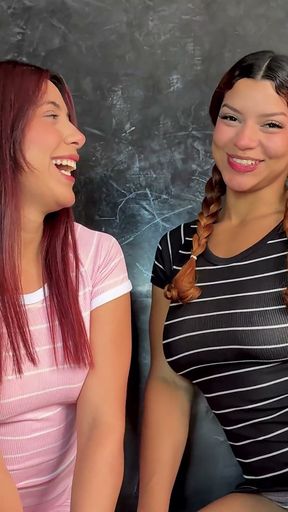 Two Girls Snowball and Swallow Part 2 Sloppy BJ Thick Load