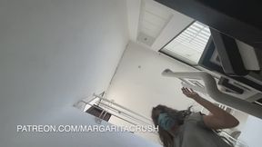 Slow Motion - POV: You make Giantess trip on the stairs