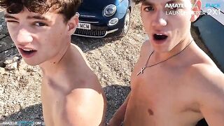 AGF :: You Won’t Believe What This Young Duo Did During Their Outdoor Run! 100%AMATEUR