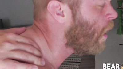 Two bearded dudes are enjoying in each other's hard schlong