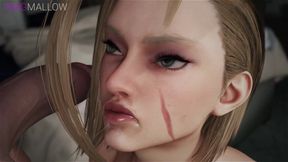 Femdom Cammy Anal Riding Futa Juri (Cum Out of Ass Creampie)