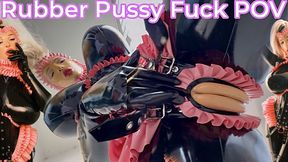 Heavy Rubber Maska Giga Boobs & Rubber Pussy Fuck - GIANTESS POV