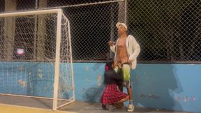 Preta Left Home at Night, I Went After Her, I Found Her in the Park, She Was so Horny That We Decided to Have Sex Right There.