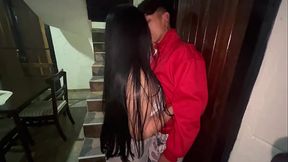 Colombian Curvy MILF fucks her husband'_s Best Friend, a BBC Brunette and they end up doing a FMM Threesome with vaginal creampie! Antonella Jones